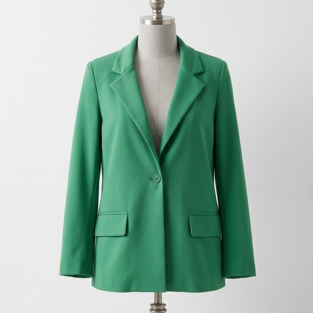 SUZY D London blazer size medium green made in Italy